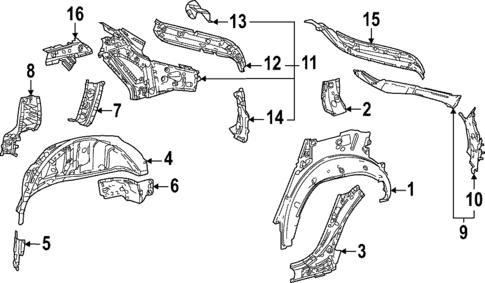 Inner Structure for 2025 Toyota bZ4X #0