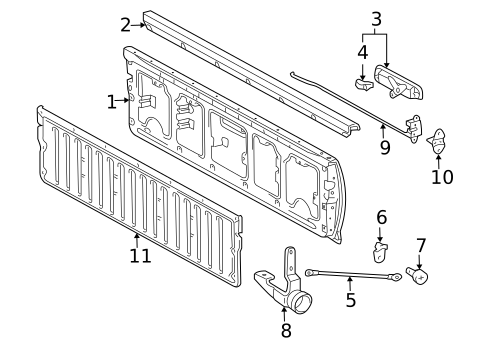 Tailgate for 2006 Toyota Tacoma #1