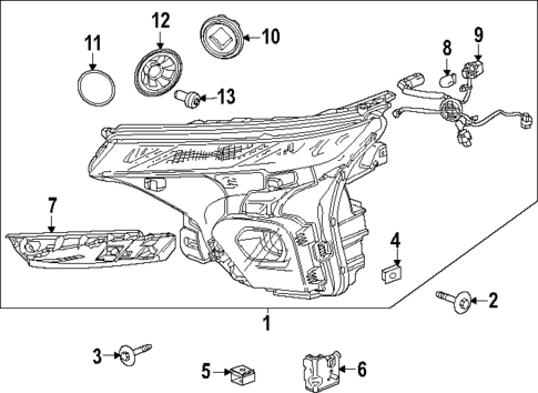 Headlamp Components for 2024 Chevrolet Trailblazer #0