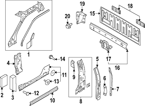 Back Panel for 2023 Ford F-450 Super Duty #0