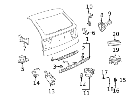 Liftgate for 2007 Saab 9-5 #0