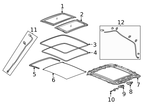 Sunroof for 2024 Chevrolet Trailblazer #1