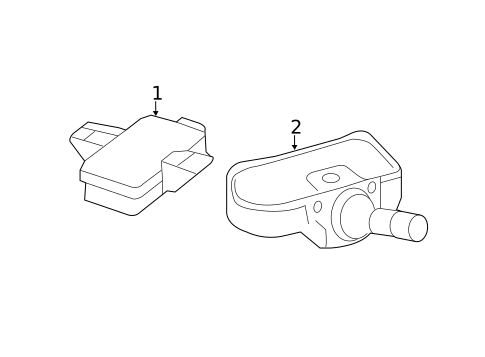 TIRE PRESSURE MONITOR COMPONENTS for 2014 Mercedes-Benz SLK350 #0