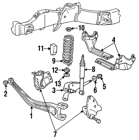 Suspension Components for 1993 Mazda Navajo #2