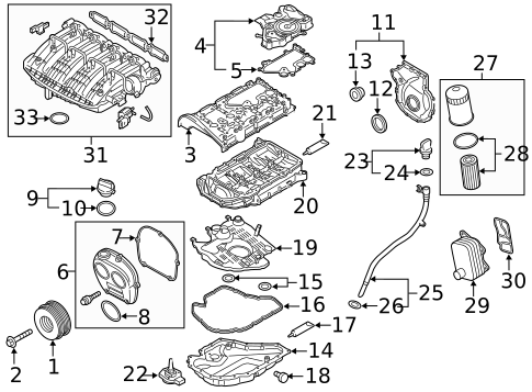 Engine Parts for 2019 Volkswagen Tiguan #17
