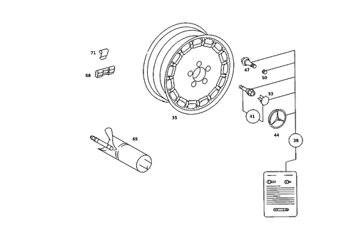 Wheels for 1992 Mercedes-Benz 300SE #1