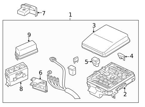 Fuse & Relay for 2009 Mitsubishi Lancer #3