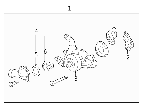 Water Pump for 2008 GMC Envoy #0