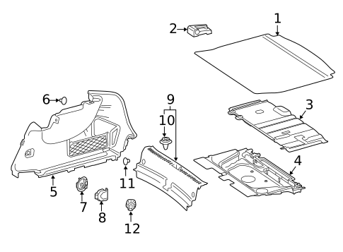 Interior Trim - Rear Body for 2022 Mercedes-Benz A 35 AMG® #0
