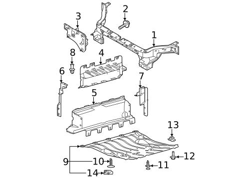 Radiator Support for 2021 Ford Mustang Mach-E #0
