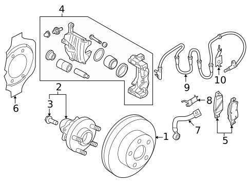 Anti-Lock Brakes for 2013 INFINITI FX37 #1