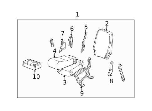 Front Seat Components for 2007 Chevrolet Silverado 1500 Classic #9