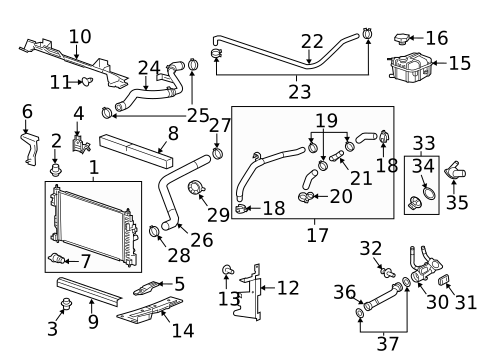 Radiator & Components for 2012 Buick LaCrosse #0
