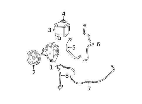 Pump & Hoses for 2010 Dodge Charger #0