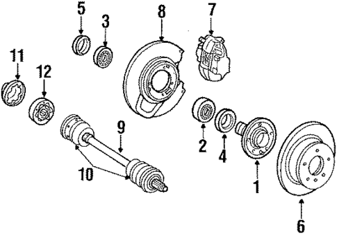 Rear Brakes for 1991 Mercedes-Benz 420 SEL #0