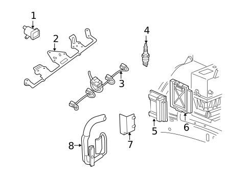 Powertrain Control for 2005 Saab 9-7x #1