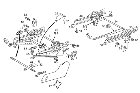Seat Adjuster for 1988 Mercedes-Benz 300E #0