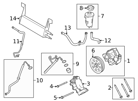 Pump & Hoses for 2012 Ford F-350 Super Duty #1