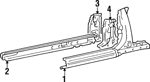 Rocker Panel for 1997 Toyota Paseo #1