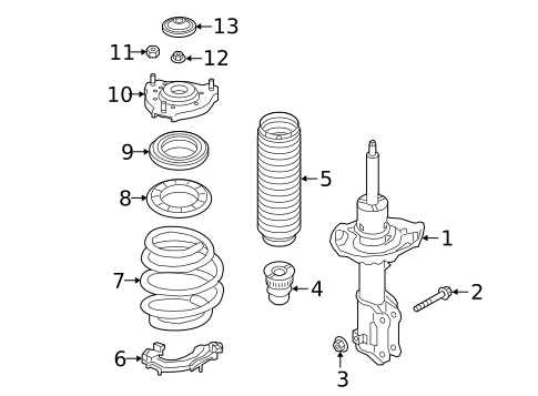 Struts & Components for 2019 Hyundai Elantra GT #0