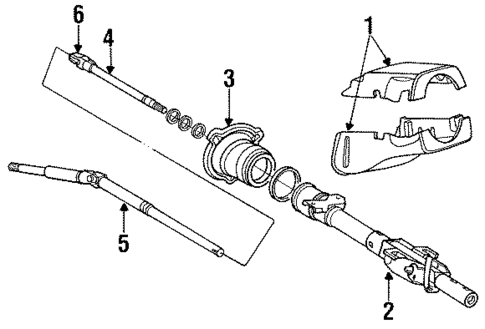 Shroud, Switches & Levers for 1992 Nissan 240SX #0