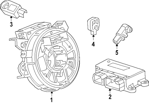 Air Bag Components for 2025 Cadillac ESCALADE IQ #1