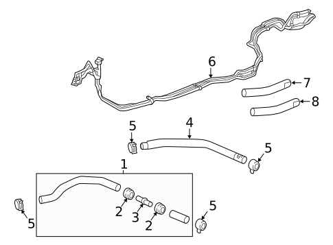 Hoses & Pipes for 2017 Cadillac CT6 #3