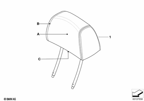 Head Rests Front for 2005 BMW 525i #1