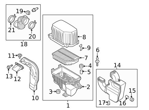 Air Intake for 2018 Kia Soul #1