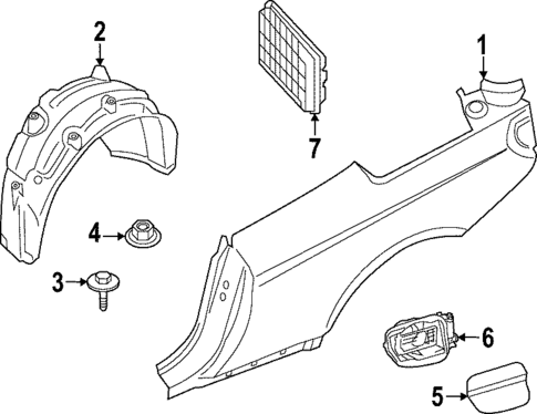 Quarter Panel & Components for 2025 BMW M850i xDrive #0