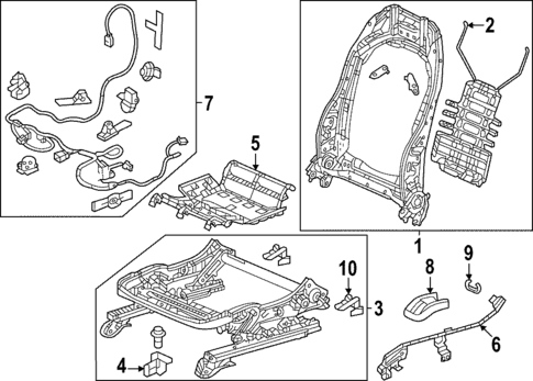 Driver Seat Components for 2023 Honda HR-V #2