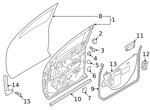 Door & Components for 2016 Nissan TITAN XD #0
