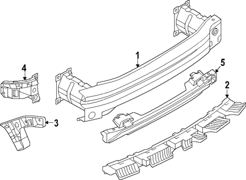 Bumper & Components - Rear for 2025 Volkswagen Taos #1