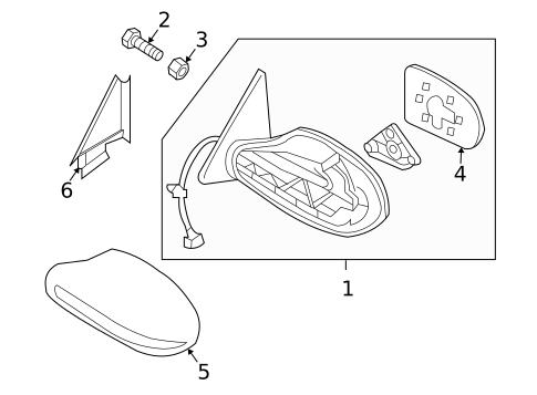 Outside Mirrors for 2011 Nissan Altima #0