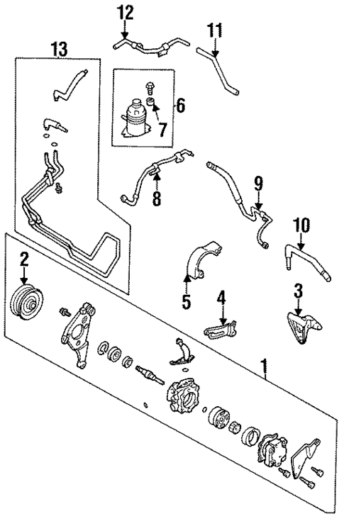 Pump & Hoses for 1994 Mazda 626 #0