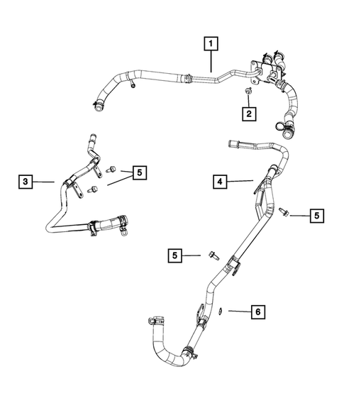 Air Conditioner and Heater Plumbing for 2016 Jeep Grand Cherokee #2