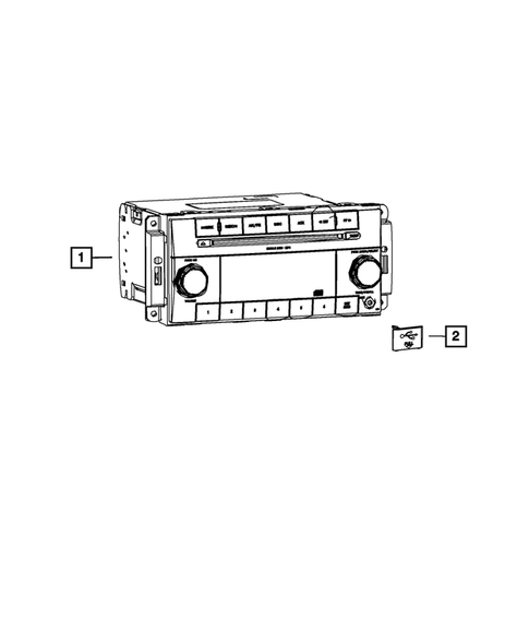 Radio, Antenna, Speakers, DVD, and Video systems for 2013 Jeep Wrangler #0
