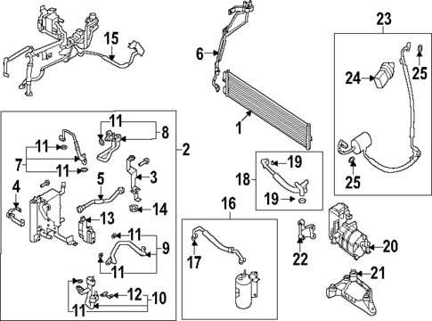 Condenser, Compressor & Lines for 2025 Hyundai Ioniq 5 #0