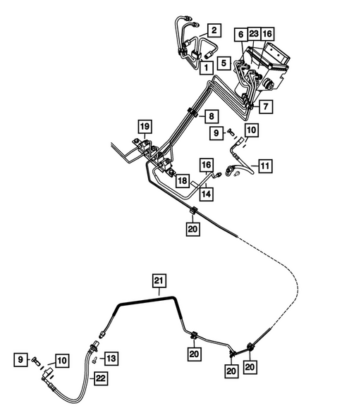 Hydraulic Control Unit, Brake Tubes and Hoses for 2026 Ram 1500 #0
