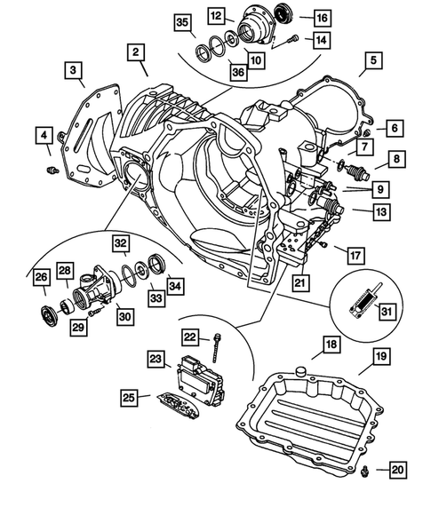 Case and Extension for 2003 Dodge Caravan #0
