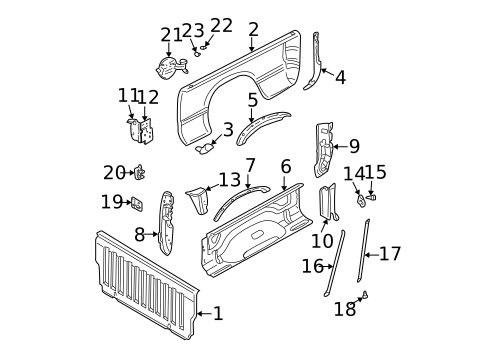 Front & Side Panels for 2003 Dodge Ram 3500 #0