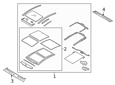 Roof & Components for 2020 Kia Optima #1