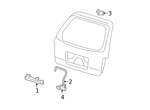 Liftgate for 2005 Ford Freestar #1