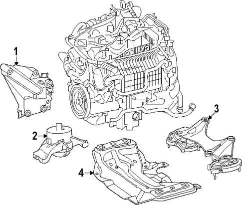 Engine & Trans Mounting for 2023 Mercedes-Benz SL 43 AMG® #0
