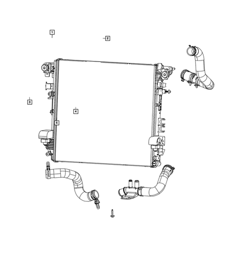 Radiator and Related Parts; Charge Air Cooler for 2020 Jeep Wrangler #6