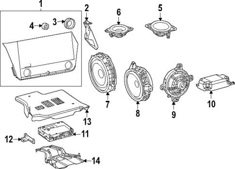 Antenna & Radio for 2024 Lexus RZ300e #1