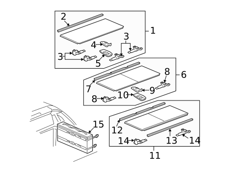 Exterior Trim - Rear Body for 2007 Cadillac Escalade EXT #0