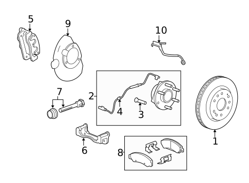 Front Brakes for 2015 Chevrolet Express 2500 #19
