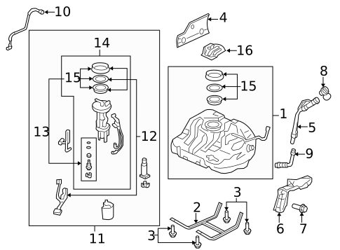 Fuel System Components for 2009 Honda Civic #0