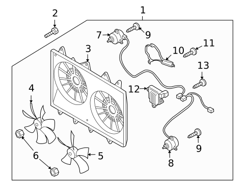 Cooling Fan for 2013 Mazda CX-9 #0